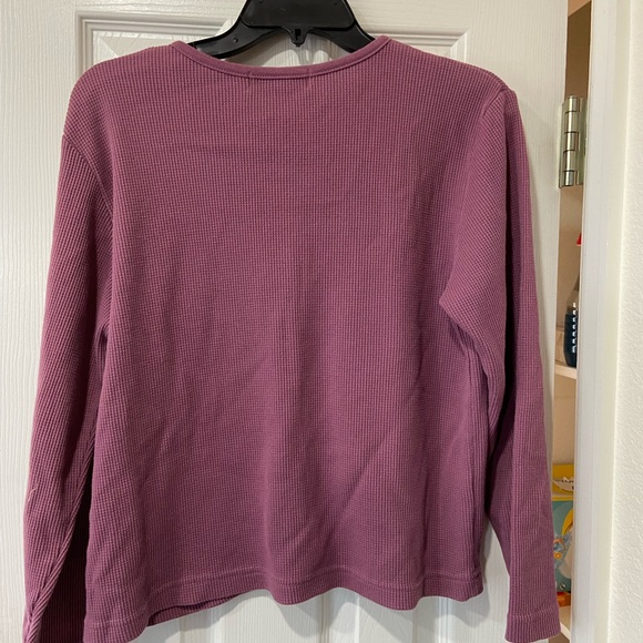 Waffle-Knit Button-Up Sweater - Picture 2 of 3